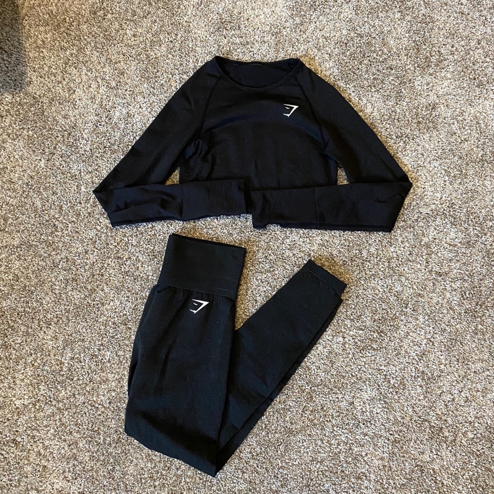 Gymshark Black Vital Seamless Set